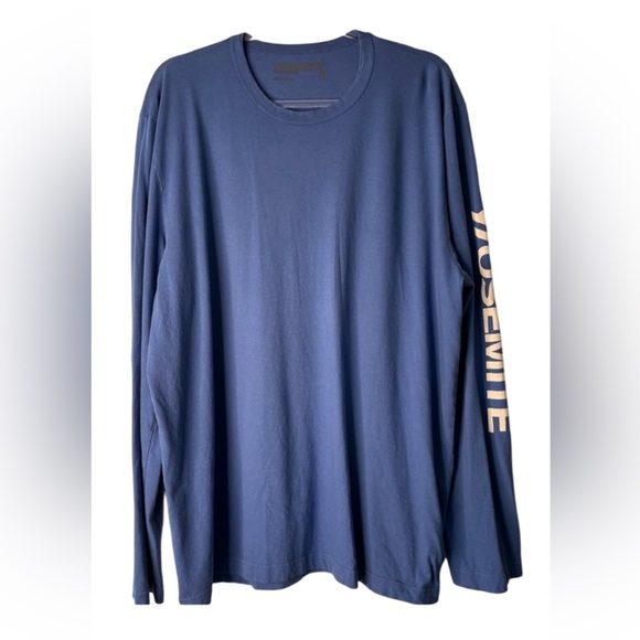 James Perse Yosemite Blue Long Sleeve Tee - Picture 1 of 8